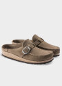 Birkenstock - Buckley Suede Leather Smal - Gray Taupe