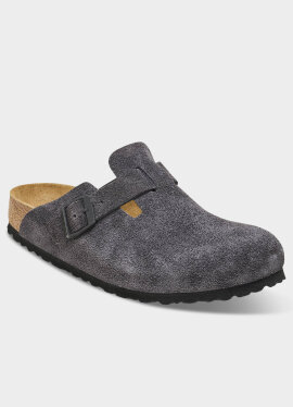 Birkenstock - Boston Suede Leather Smal - Velvet Grey