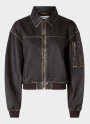 Oval Square - OSRocker Leather Bomber