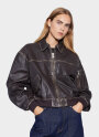 Oval Square - OSRocker Leather Bomber