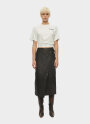 Oval Square - Reflection Leather Skirt