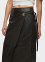 Oval Square - Reflection Leather Skirt