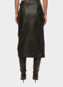 Oval Square - Reflection Leather Skirt