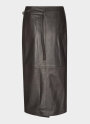 Oval Square - Reflection Leather Skirt